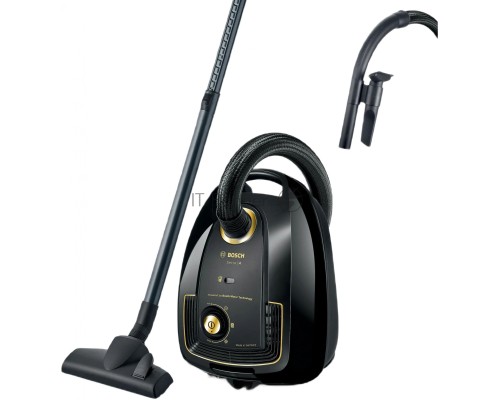 Пылесос Bosch BGL38GOLD черный/золотистый, 600/1700 Вт, уборка сухая, пылесборник мешок 4 л