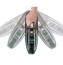 Пылесос ручной Bosch BHN16L серый, питание от аккумулятора, уборка сухая, пылесборник 0.3 л, работа от АКБ max 40 мин