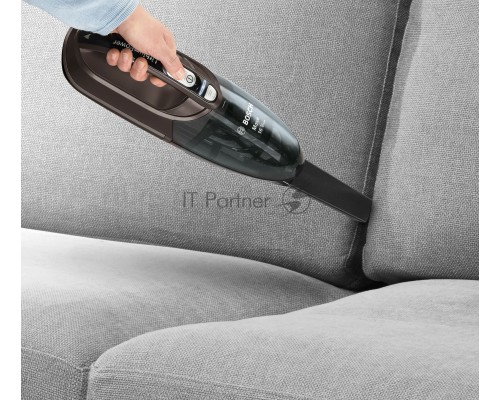 Пылесос ручной Bosch BHN16L серый, питание от аккумулятора, уборка сухая, пылесборник 0.3 л, работа от АКБ max 40 мин