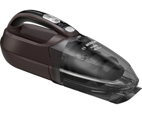 Пылесос ручной Bosch BHN16L серый, питание от аккумулятора, уборка сухая, пылесборник 0.3 л, работа от АКБ max 40 мин
