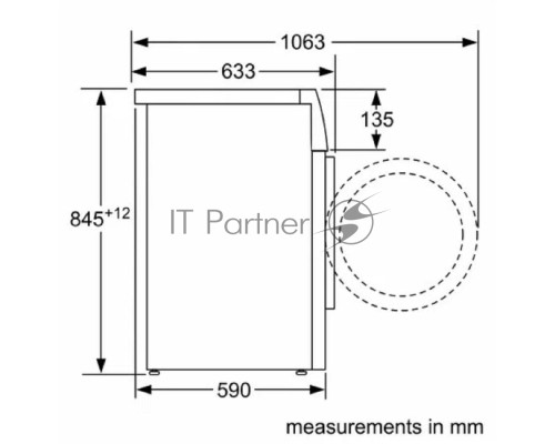 Стиральная машина Bosch WGA2540XME серый, загрузка фронтальная 10 кг, 1400 об/мин., класс: А+++