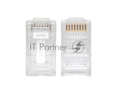 Коннектор RJ-45 TERACOM PRO неэкранированный 8P8C 30мкд Cat.5E универсальный (упак.10шт)