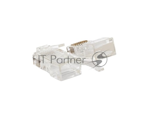 Коннектор RJ-45 TERACOM PRO неэкранированный 8P8C 30мкд Cat.5E универсальный (упак.10шт)