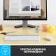 Клавиатура Logitech K580 белый/серебристый USB беспроводная BT/Radio slim Multimedia (920-010623)