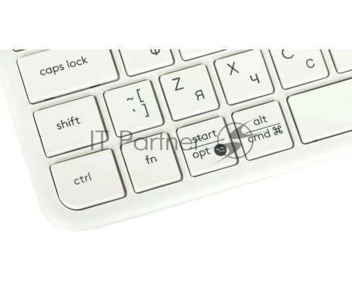 Клавиатура Logitech K580 белый/серебристый USB беспроводная BT/Radio slim Multimedia (920-010623)