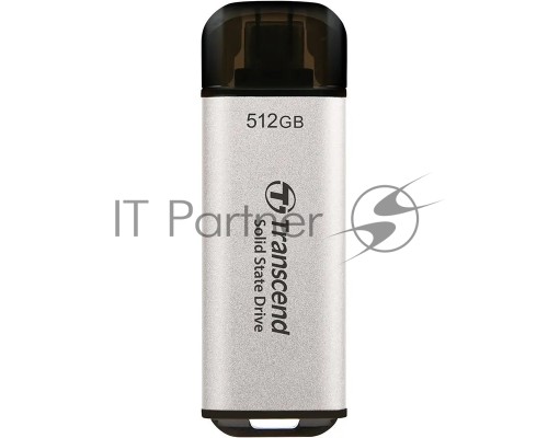 Накопитель SSD Transcend USB-C 512GB TS512GESD300S ESD300 серебристый