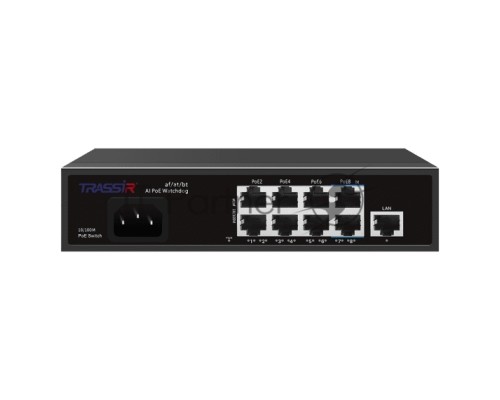 Коммутатор Trassir TR-NS1109-120-8PoE неуправляемый