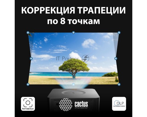 Проектор Cactus CS-M1.SG DLP 9600Lm (1920x1080) 200000:1 ресурс лампы:20000часов 1xUSB typeA 1xHDMI 1.9кг
