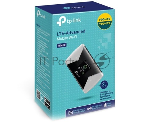 Мобильный Wi-Fi роутер TP-Link M7450 N300 с поддержкой LTE Advanced
