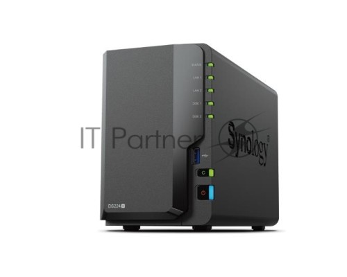 СХД настольное исполнение SYNOLOGY 2BAY NO HDD DS224+