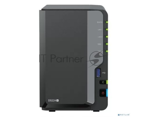 СХД настольное исполнение SYNOLOGY 2BAY NO HDD DS224+