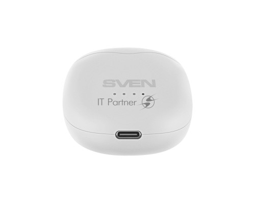 Беспроводные внутриканальные наушники с микрофоном SVEN E-727BT белый (Bluetooth, TWS)