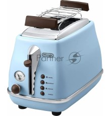 Тостер DeLonghi CTOV2103.AZ 900Вт голубой