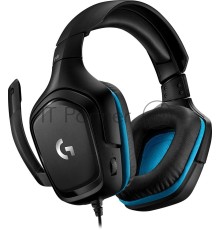 Наушники с микрофоном Logitech G431 черный (981-000772)