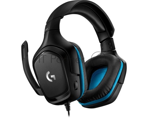 Наушники с микрофоном Logitech G431 черный (981-000772)