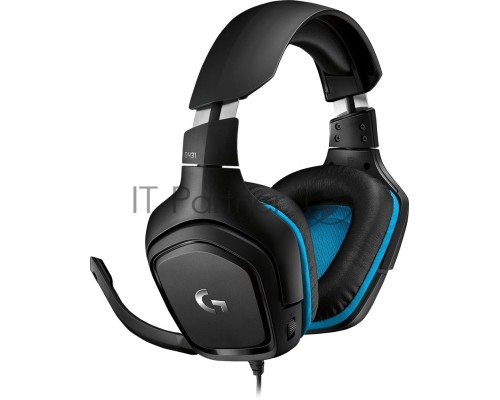 Наушники с микрофоном Logitech G431 черный (981-000772)