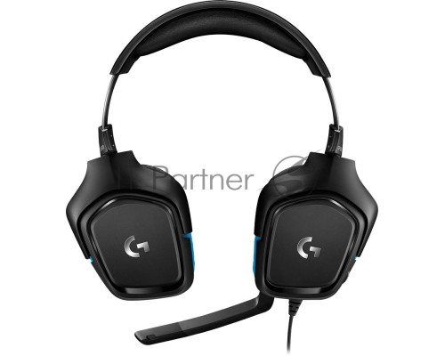 Наушники с микрофоном Logitech G431 черный (981-000772)