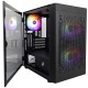 Компьютерный корпус 1STPLAYER DK D3-B Black / mATX / 1x120mm & 2x140mm LED fans inc. / D3-B-BK-2F1P-1F1