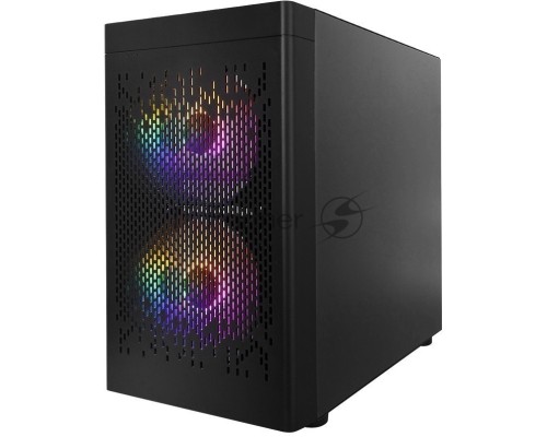 Компьютерный корпус 1STPLAYER DK D3-B Black / mATX / 1x120mm & 2x140mm LED fans inc. / D3-B-BK-2F1P-1F1