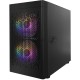 Компьютерный корпус 1STPLAYER DK D3-B Black / mATX / 1x120mm & 2x140mm LED fans inc. / D3-B-BK-2F1P-1F1