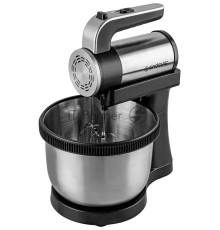 Миксер Endever Sigma-12 c чашей, черный/стальной, мощность 800 Вт, 2 вида насадок, 5 скоростей, 6 шт/уп.