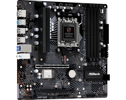 Материнская плата ASRock B650M PG Lightning WiFi, AM5, AMD B650, 4xDDR5, 4xSATA, 3xM.2, 1xPCI-E 3.0 x4, 1xPCI-E 4.0 x16, 1xDisplayPort, 1xHDMI, 1x 2.5Gb LAN, 1xUSB 3.2 Gen 2, 2xUSB-A 3.2 Gen 1, 4xUSB-A 2.0, 1xUSB-C 3.2 Gen 2, 3x3.5 мм, 7.1, Micro-ATX
