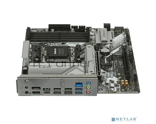 Материнская плата ASRock B650M PRO RS, Socket AM5, AMD B650, 4xDDR5-5200, HDMI+DP, 2xPCI-Ex16, 4xSATA3(RAID 0/1/10), 3xM.2, 8 Ch Audio, 1x2.5GLan, (4+4)xUSB2.0, (3+4)xUSB3.2, (1+1)xUSB3.2 Type-C™, mATX, RTL, {}