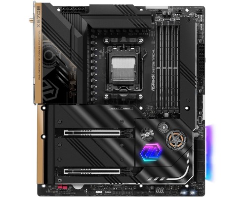 Материнская плата ASRock X670E TAICHI, Socket AM5, AMD X670, 4xDDR5-4800, HDMI, 2xPCI-Ex16, 8xSATA3, 4xM.2, 6 Ch Audio, 1x2.5GLan, WiFi, (4+4)xUSB2.0, (8+4)xUSB3.2, (0+1)xUSB3.2 Type-C™, (2+0)xUSB4 Type-C™, ATX, RTL {}