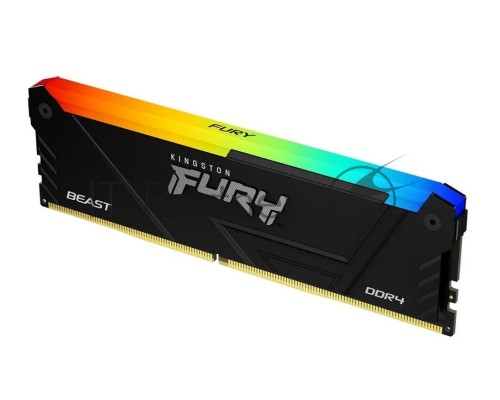 Оперативная память Kingston 16GB DDR4 3600MHz DIMM FURY Beast Black RGB XMP KF436C18BB2A/16 CL18, 1.35V 288-pin Non-ECC
