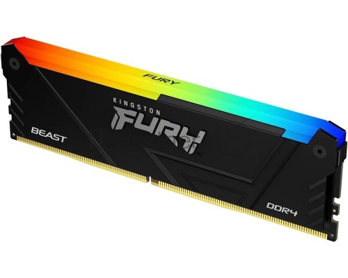Оперативная память Kingston 16GB DDR4 3600MHz DIMM FURY Beast Black RGB XMP KF436C18BB2A/16 CL18, 1.35V 288-pin Non-ECC