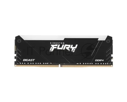 Оперативная память Kingston 16GB DDR4 3600MHz DIMM FURY Beast Black RGB XMP KF436C18BB2A/16 CL18, 1.35V 288-pin Non-ECC