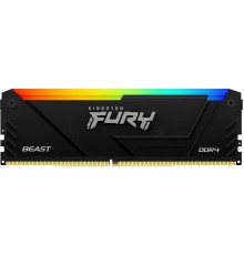 Оперативная память Kingston 8GB DDR4 3200MHz RGB DIMM FURY Beast Black RGB XMP KF432C16BB2A/8 CL16 1.35V 288-pin Non-ECC