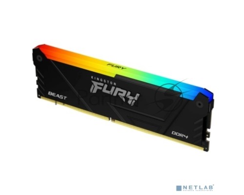 Оперативная память Kingston 8GB DDR4 3200MHz RGB DIMM FURY Beast Black RGB XMP KF432C16BB2A/8 CL16 1.35V 288-pin Non-ECC