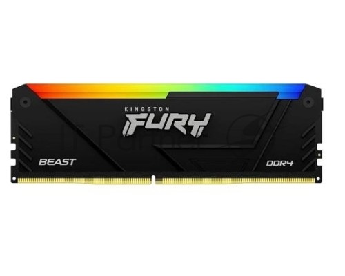Оперативная память Kingston 8GB DDR4 3200MHz RGB DIMM FURY Beast Black RGB XMP KF432C16BB2A/8 CL16 1.35V 288-pin Non-ECC