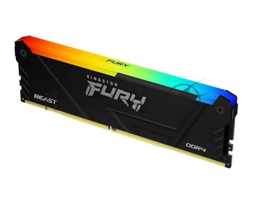 Оперативная память Kingston 8GB DDR4 3600MHz DIMM FURY Beast Black RGB XMP KF436C17BB2A/8 CL17, 1.35V  288-pin Non-ECC