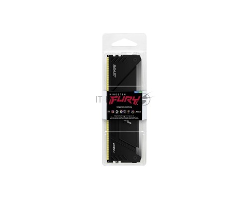 Оперативная память Kingston 16GB DDR4 3200MHz DIMM FURY Beast Black RGB XMP KF432C16BB12A/16 CL16, 1.35V 288-pin Non-ECC
