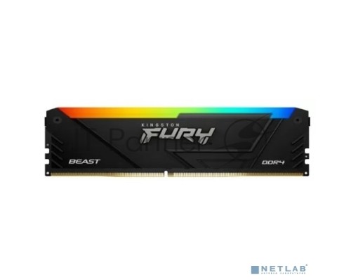 Оперативная память Kingston 16GB DDR4 3200MHz DIMM FURY Beast Black RGB XMP KF432C16BB12A/16 CL16, 1.35V 288-pin Non-ECC