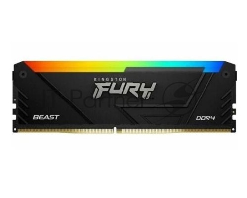 Оперативная память Kingston 16GB DDR4 3200MHz DIMM FURY Beast Black RGB XMP KF432C16BB12A/16 CL16, 1.35V 288-pin Non-ECC