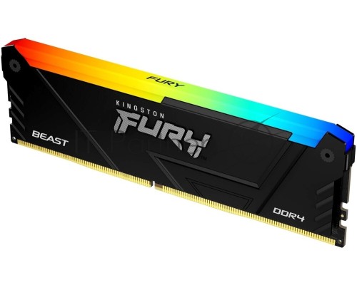 Оперативная память Kingston 16GB DDR4 2666MHz DIMM FURY Beast Black RGB PnP KF426C16BB2A/16 CL16, 1.2V 288-pin Non-ECC