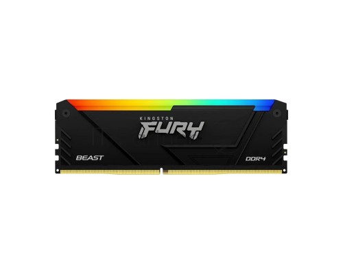 Оперативная память Kingston 16GB DDR4 3733MHz DIMM FURY Beast Black RGB XMP KF437C19BB12A/16 CL19, 1.35V 288-pin Non-ECC