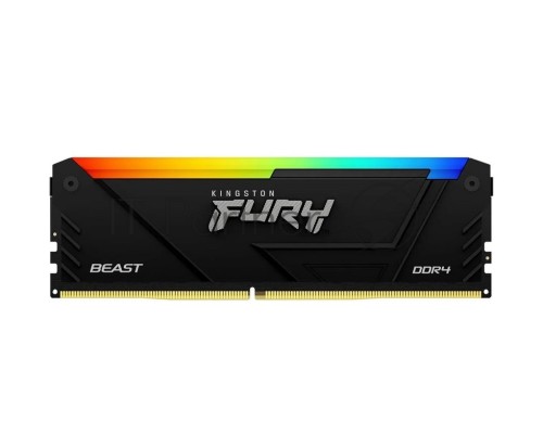 Оперативная память Kingston 16GB DDR4 3200MHz DIMM FURY Beast Black RGB XMP KF432C16BB2A/16 CL16, 1.35V 288-pin Non-ECC
