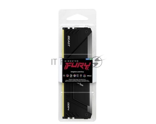 Оперативная память Kingston 16GB DDR4 3200MHz DIMM FURY Beast Black RGB XMP KF432C16BB2A/16 CL16, 1.35V 288-pin Non-ECC