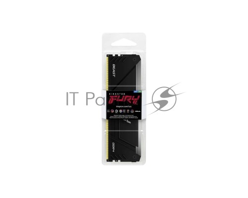 Оперативная память Kingston 16GB DDR4 3200MHz DIMM FURY Beast Black RGB XMP KF432C16BB2A/16 CL16, 1.35V 288-pin Non-ECC