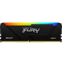 Оперативная память Kingston 8GB DDR4 3733MHz DIMM FURY Beast Black RGB XMP KF437C19BB2A/8 CL19, 1.35V 288-pin Non-ECC