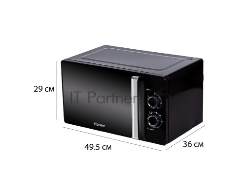 Микроволновая печь Pioneer MW361S черный 23л 800Вт поворотный механизм