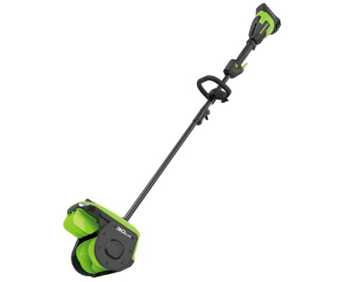 [Снегоуборочная техника] Greenworks Снегоуборщик аккумуляторный GD40SS2, (40V, 30 см, с регулируемым направлением выброса, бесщеточный, с 1хАКБ 5 Ач и ЗУ) [2603107UG]