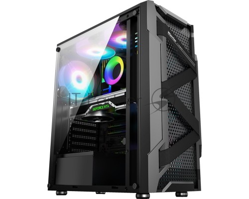 Корпус ALSEYE Warrior-B Mini-ITX/Micro ATX/ATX, USB2.0*2+HD Audio+USB3.0*1, 