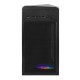 Компьютерный корпус Miditower ExeGate EVO-8225-EVO800 (ATX, БП EVO800RGB с вент. 12см, 2*USB+1*USB3.0, черный, 2 вент. с RGB подсветкой и полоса на передней панели, боковая панель - закаленное стекло)