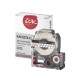 Кассета с лентой S'OK by Sakura Printing K4TRN для Epson , красный на прозрачном, 12мм/8м