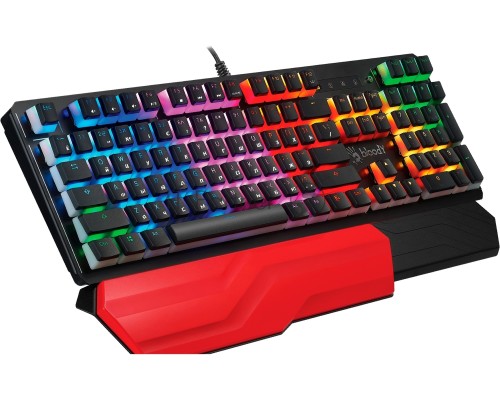 Клавиатура A4Tech Bloody B975P механическая черный USB Multimedia for gamer LED (подставка для запястий) (B975P)